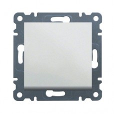 Вимикач кнопковий самозажимний Hager Lumina 2 10А Білий (WL0110)